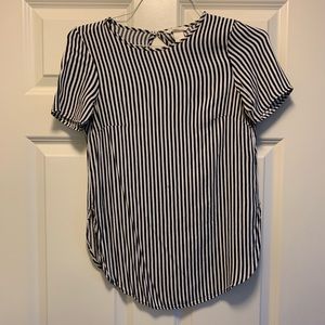 H&M Stripped Fitted Blouse
